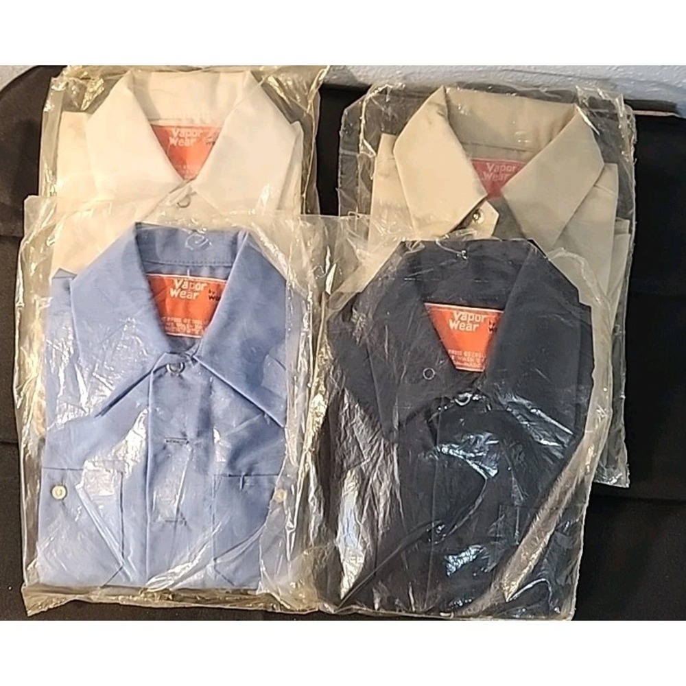 Vntg Vapor Wear By Work Wear Boys Size 6 Work Shirts 1 Pair Of Work Pants Size 3